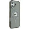 Karl Lagerfeld KLHMP16SHLSKIK Apple iPhone 16 6.1″ juodos spalvos kietas dėklas IML Metal Karl Head MagSafe