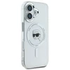 Karl Lagerfeld KLHMP16MHLSKIH Apple iPhone 16 Plus 6.7″ baltos spalvos kietas dėklas IML Metal Karl Head MagSafe