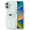 Karl Lagerfeld KLHMP16MHLSKIH Apple iPhone 16 Plus 6.7″ baltos spalvos kietas dėklas IML Metal Karl Head MagSafe