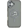 Karl Lagerfeld KLHMP16MHLSKCK Apple iPhone 16 Plus 6.7″ juodos spalvos kietas dėklas IML Metal Karl&Choupette Head