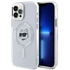Karl Lagerfeld KLHMP12MHLSCHH Apple iPhone 12 / 12 Pro 6.1″ baltos spalvos kietas dėklas IML Metal Choupette Head