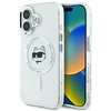 Karl Lagerfeld KLHMP16MHLSCHH Apple iPhone 16 Plus 6.7″ baltos spalvos kietas dėklas IML Metal Choupette Head MagSa