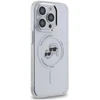 Karl Lagerfeld KLHMP14XHLSKCH Apple iPhone 14 Pro Max 6.7″ baltos spalvos kietas dėklas IML Metal Karl&Choupette He