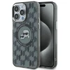 Dėklas Karl Lagerfeld KLHMP15XHMCKMHK Apple iPhone 15 Pro Max 6.7″ juodos spalvos IML Monogram Karl&Choupette Head M