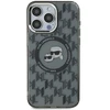 Dėklas Karl Lagerfeld KLHMP15XHMCKMHK Apple iPhone 15 Pro Max 6.7″ juodos spalvos IML Monogram Karl&Choupette Head M