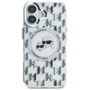 Dėklas Karl Lagerfeld KLHMP16SHMCKMHT Apple iPhone 16 6.1″ skaidrus IML Monogram Karl&Choupette H