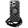 Karl Lagerfeld KLHMP16XHCKCKLCK Apple iPhone 16 Pro Max 6.9″ juodos spalvos kietas dėklas IML Crossbody Monogram Karl