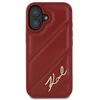 Karl Lagerfeld KLHCP16SPQDSMGR Apple iPhone 16 6.1″ red kietas dėklas Quilted Signature