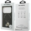 Dėklas Karl Lagerfeld Karl &amp; Choupette Pins MagSafe Case for iPhone 17 Pro - Juodas