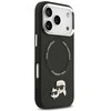 Dėklas Karl Lagerfeld Karl &amp; Choupette Pins MagSafe Case for iPhone 17 Pro - Juodas