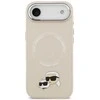 Karl Lagerfeld Karl & Choupette Pins MagSafe dėklas skirtas Apple iPhone Air rusvai gelsvas