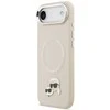 Karl Lagerfeld Karl & Choupette Pins MagSafe dėklas skirtas Apple iPhone Air rusvai gelsvas