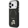 Dėklas Karl Lagerfeld Karl &amp; Choupette Pins MagSafe Case for iPhone 17 Pro - Juodas