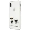 Karl Lagerfeld KLHCI65CKTR Apple iPhone Xs Maxkietas dėklas skaidrus Karl & Choupette