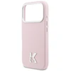 Karl Lagerfeld dėklas, skirtas IPHONE 17 Pro Max, suderinamas su MagSafe KLHMP17X5PGFKHGP (PU FW W/ KHead logotipu), rožinis