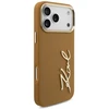 Karl Lagerfeld Karl Script Logo dėklas skirtas Apple iPhone 17 Pro Max rudos spalvos