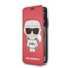 Dėklas Karl Lagerfeld KLFLBKPXKSCORE Apple iPhone X XS knygelė raudona Karl Space Cosmonaut