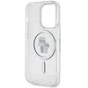 Karl Lagerfeld Karl&amp;Choupette Glitter MagSafe dėklas iPhone 15 Pro - skaidrus