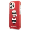 Karl Lagerfeld KLHCP13LTPE2TR Apple iPhone 13 Pro / 13 6,1″ kietas dėklas red Karl&Choupette Head