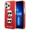 Karl Lagerfeld KLHCP13LTPE2TR Apple iPhone 13 Pro / 13 6,1″ kietas dėklas red Karl&Choupette Head