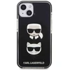 Karl Lagerfeld KLHCP13MTPE2TK Apple iPhone 13/ 14 / 15 6,1″ kietas dėklas juodos spalvos Karl&Choupette Head