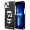 Karl Lagerfeld KLHCP13MTPE2TK Apple iPhone 13/ 14 / 15 6,1″ kietas dėklas juodos spalvos Karl&Choupette Head