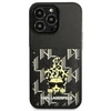 Karl Lagerfeld KLHCP13LCANCNK Apple iPhone 13 Pro / 13 6,1″ kietas dėklas juodos spalvos Karlimals Cardslot
