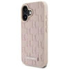 Karl Lagerfeld KLHMP16SPKHPORPP Apple iPhone 16 6.1″ rožinės spalvos kietas dėklas Hot Stamp Magsafe