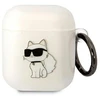 Karl Lagerfeld KLA2HNCHTCT Airpods 1/2 dėklas permatomas Ikonik Choupette