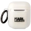 Karl Lagerfeld KLA2HNCHTCT Airpods 1/2 dėklas skaidrus Ikonik Choupette