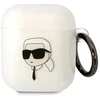 Karl Lagerfeld KLA2HNIKTCT AirPods 1/2 dėklas skaidrus Karl`s Head