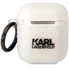 Karl Lagerfeld KLA2HNIKTCT AirPods 1/2 dėklas skaidrus Karl`s Head