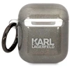 Karl Lagerfeld KLA2HNKCTGK Airpods 1/2 dėklas juodos spalvos Glitter Karl&Choupette