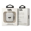 Karl Lagerfeld KLA2RUNCHH AirPods 1/2 dangtelis balta/balta Silikoninis Choupette Head 3D