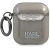Karl Lagerfeld KLA2UCHGK AirPods dėklas juodos spalvos Glitter Choupette