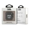 Karl Lagerfeld KLA2UCHGK AirPods 1/2 dėklas juodas/juodas su blizgučiais Choupette