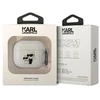 Karl Lagerfeld KLA3HNKCTGT Airpods 3 dėklas permatomas su blizgučiais Karl&Choupette