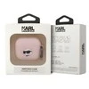 Dėklas Karl Lagerfeld KLA3RUNCHP AirPods 3 dangtelis rožinis/rožinis Silikoninis Choupette Head 3D