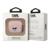 Karl Lagerfeld KLA3RUNCHP silikoninis dėklas AirPods 3 su Choupette 3D galva, rožinis/rožinis