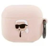 Dėklas Karl Lagerfeld KLA3RUNIKP AirPods 3 dangtelis rožinis/rožinis Silikoninis Karl Head 3D
