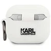 Dėklas Karl Lagerfeld KLACA3SILCHWH AirPods 3 dangtelis baltas Silikono chalatas