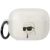Karl Lagerfeld KLAP2HNIKTCT Airpods Pro 2 (2022/2023) dėklas skaidrus Ikonik Karl Lagerfeld