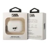 Karl Lagerfeld KLAP2RUNCHH Dėklas AirPods Pro 2, baltas, Silikonas, Choupette Head 3D