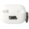 Karl Lagerfeld KLAP2RUNCHH Dėklas AirPods Pro 2, baltas, Silikonas, Choupette Head 3D