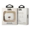 Karl Lagerfeld KLAP2RUNIKH AirPods Pro 2 apsauginis dėklas balta/balta Silikoninis Karl Head 3D