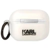Dėklas Karl Lagerfeld Karlo Lagerfeldo etapai, skirti Airpods Pro KLAPHNCHTCT baltai Ikonik Choupette