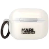 Karl Lagerfeld KLAPHNIKTCT skaidrus dėklas AirPods Pro su Karl'o galva