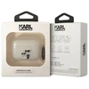 Karl Lagerfeld KLAPHNKCTGT Apsauginis dėklas Airpods Pro, permatomas, su blizgučiais, Karl & Choupette