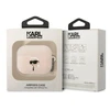 Karl Lagerfeld KLAPRUNIKP AirPods Pro dėklas rožinis/rožinis Silikoninis Karl Head 3D
