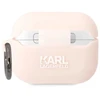 Karl Lagerfeld KLAPRUNIKP AirPods Pro dėklas rožinis/rožinis Silikoninis Karl Head 3D